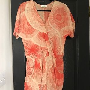 Silk Printed Romper Jumpsuit